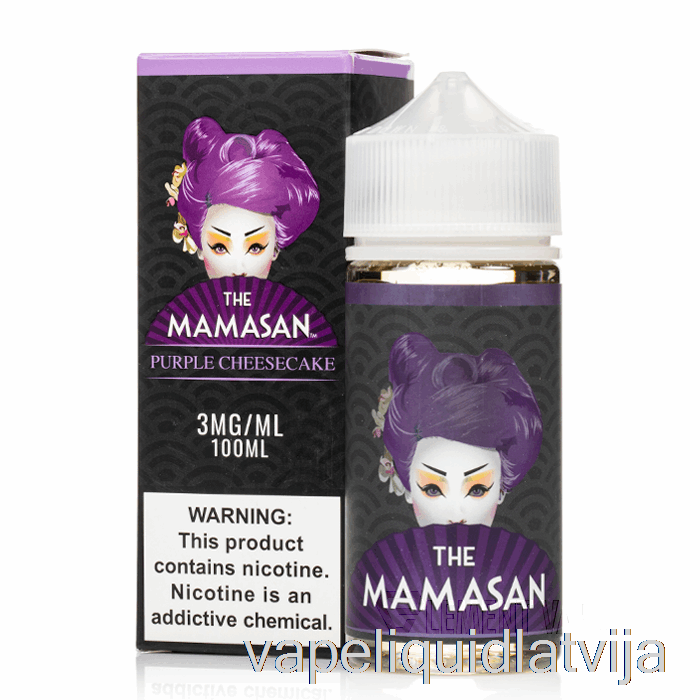 Purpura Siera Kūka - Mamasan - 100ml 3mg Vape šķidrums